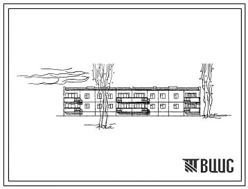 Типовой проект 111-203-2с/78 Двухсекционный жилой дом на 12 квартир (однокомнатных 1Б-4, двухкомнатных 2Б-4, трехкомнатных 3Б-4). Для строительства в 4Б и 4В климатических подрайонах Азербайджанской ССР сейсмичностью 7 и 8 баллов