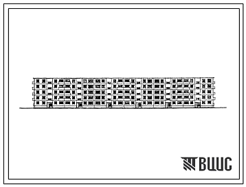 Типовой проект 1-468А-20  Пятиэтажный шестисекционный крупнопанельный 78(79) квартирный жилой дом