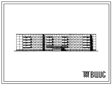 Типовой проект 161-97-56/1.2 Общежитие 5-этажное на 390 мест для рабочих и служащих