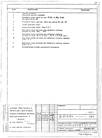 Состав альбома. Типовой проект IX-21-5-84КМ 1 Конструкции металлические